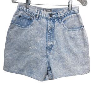 Vintage Beverly Hills Denim Jean Shorts Light Wash 90s High Rise Size 9/10